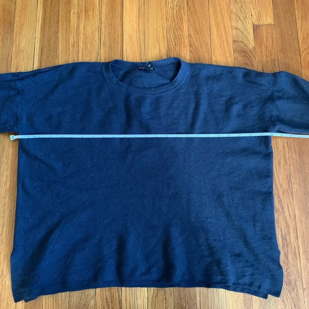 Eileen Fisher 100% superfine merino wool scoop neck sweater M EUC - Picture 9 of 12